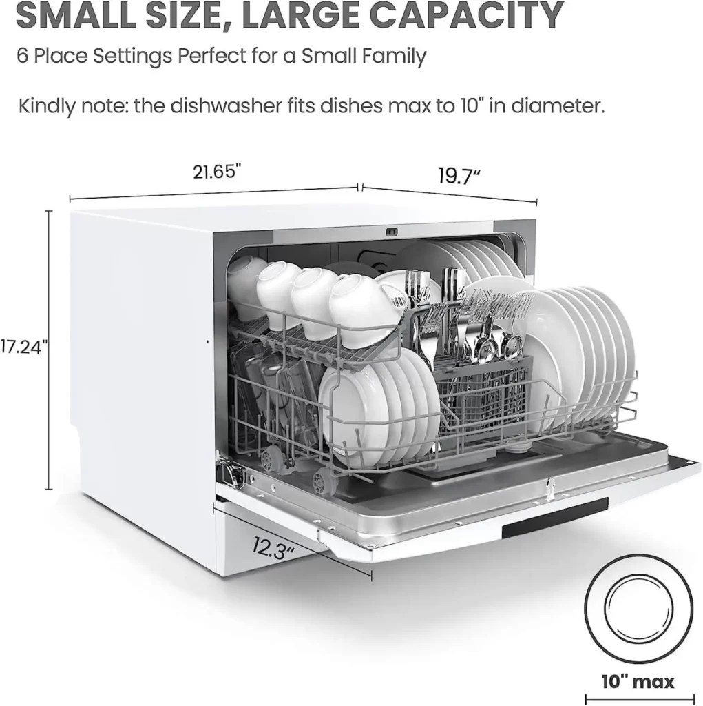 COMFEE’ Countertop Dishwasher - CDC22P2AWW | Latest N Trending