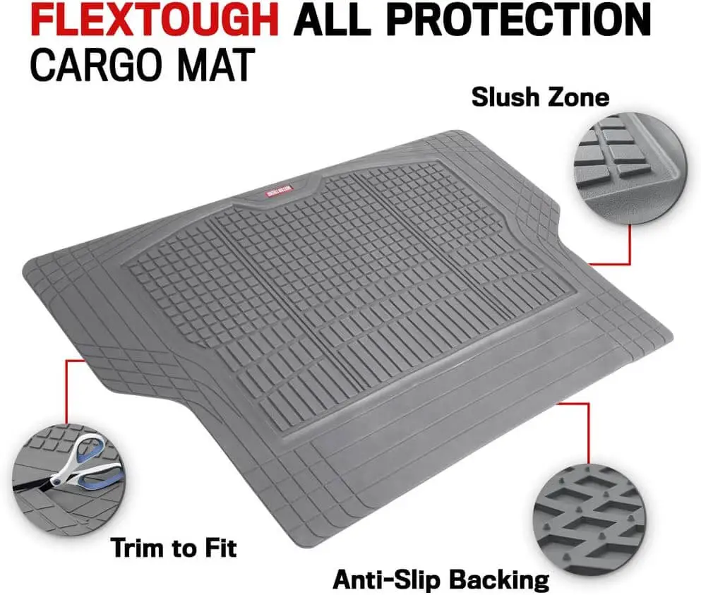 Motor Trend Premium FlexTough All-Protection Cargo Liner Trunk Mat | Latest N Trending