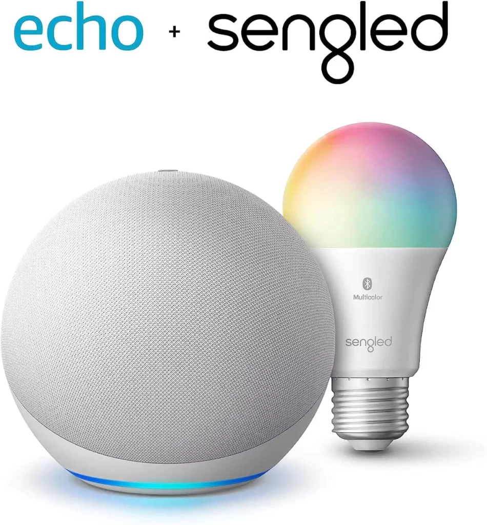 Echo (4th Gen) with Sengled Bluetooth Color bulb | Latest N Trending