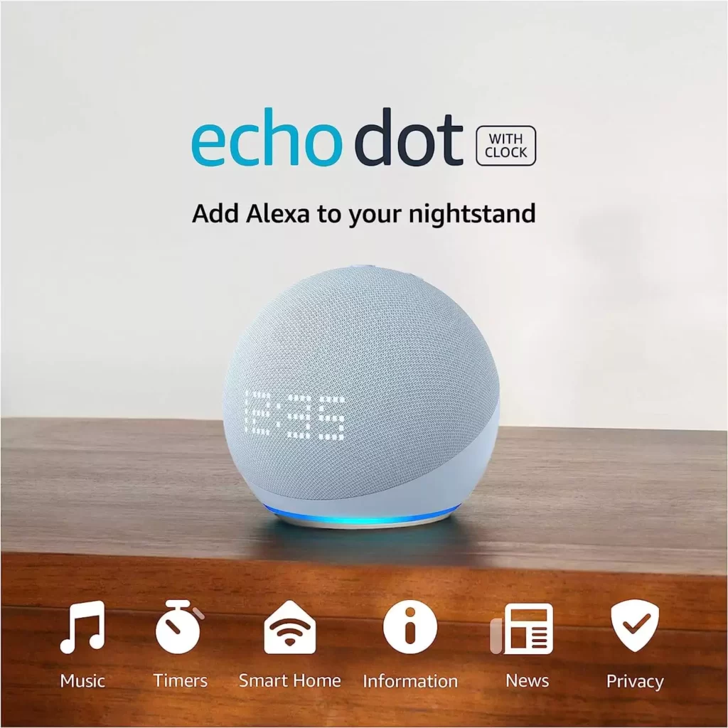 Echo Dot (5th Gen) with Clock & Sengled Bluetooth Color Bulb | Latest N Trending