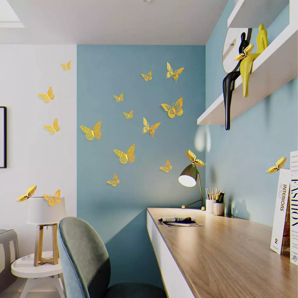 SAOROPEB 3D Butterfly Wall Decor 48 Pcs 4 Styles 3 Sizes | Latest N Trending